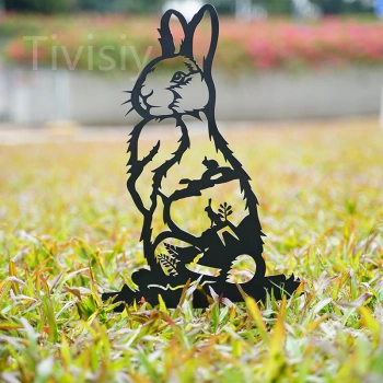 Metal Rabbit - Garden Decor Art